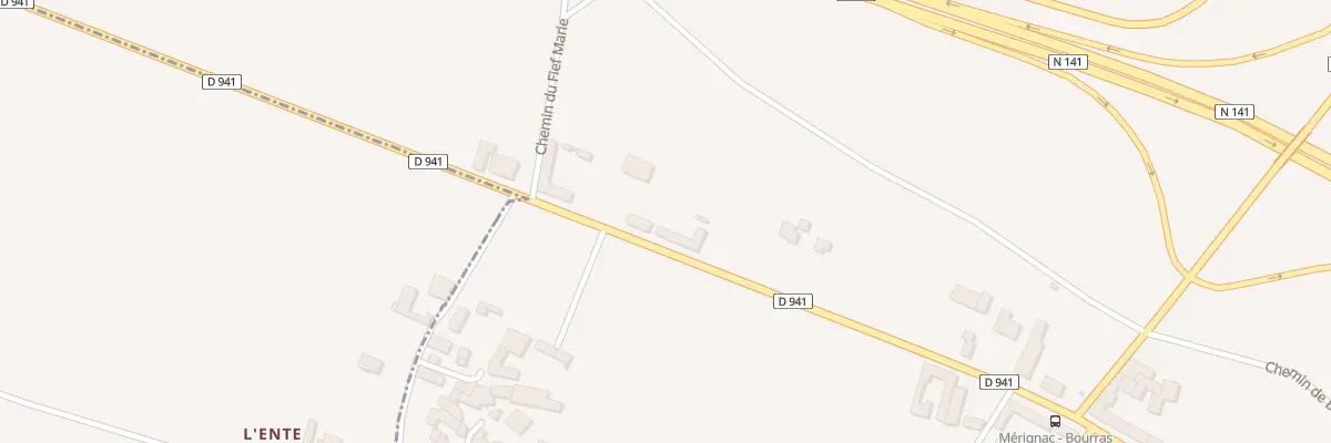 Plan du 14 Rte de Jarnac à Mérignac