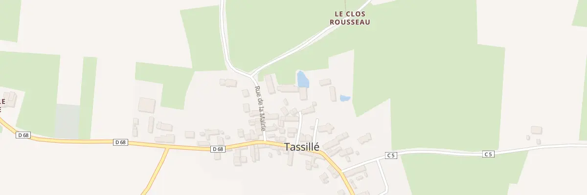 Plan du 3 Imp de la Verrerie à Tassillé