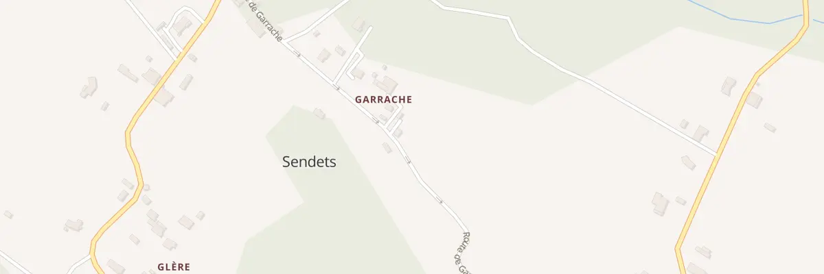Plan du 95 Garrache à Sendets