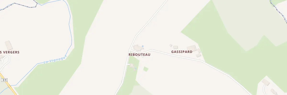 Plan du 2 Ribouteau à Saint-Félix-de-Foncaude
