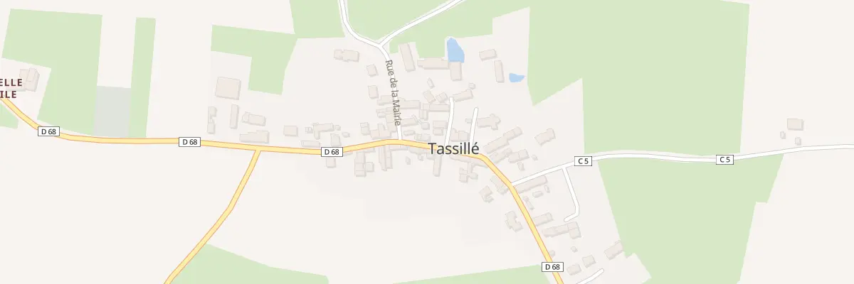 Plan du 7 Rue Principale à Tassillé