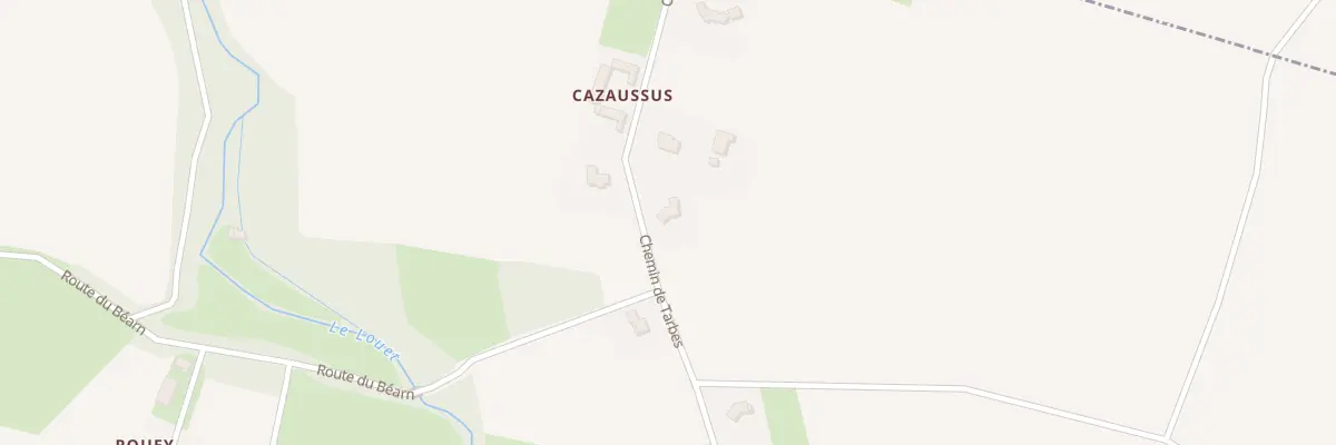 Plan du 4 Che de Tarbes à Saubole