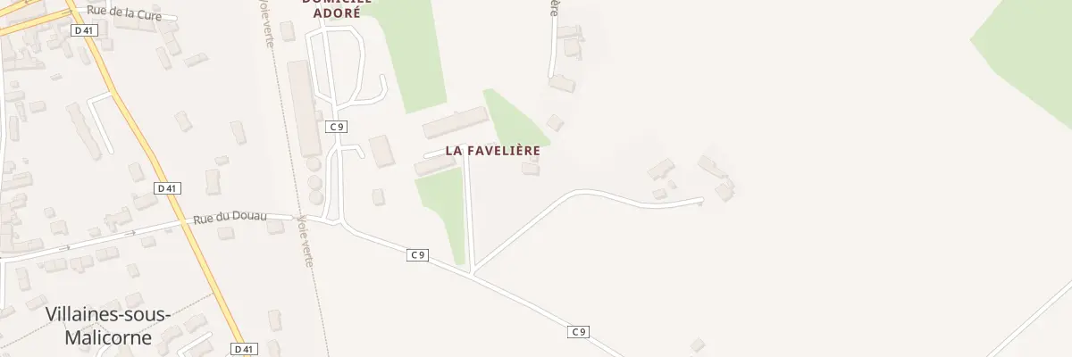 Plan du 5435 La Favelliere à Villaines-sous-Malicorne
