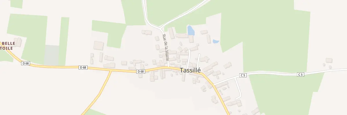 Plan du 2 Rue de la Mairie à Tassillé
