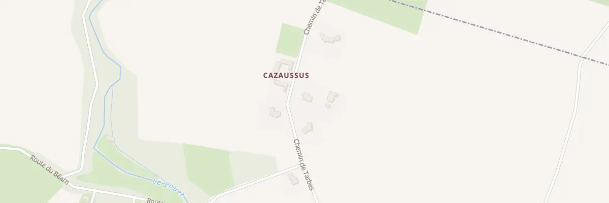 Plan du 6 Che de Tarbes à Saubole