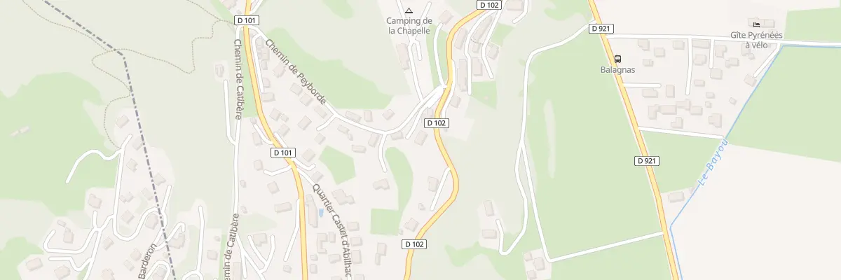 Plan du 18 Rte Vieille Rte de St Savin à Lau-Balagnas