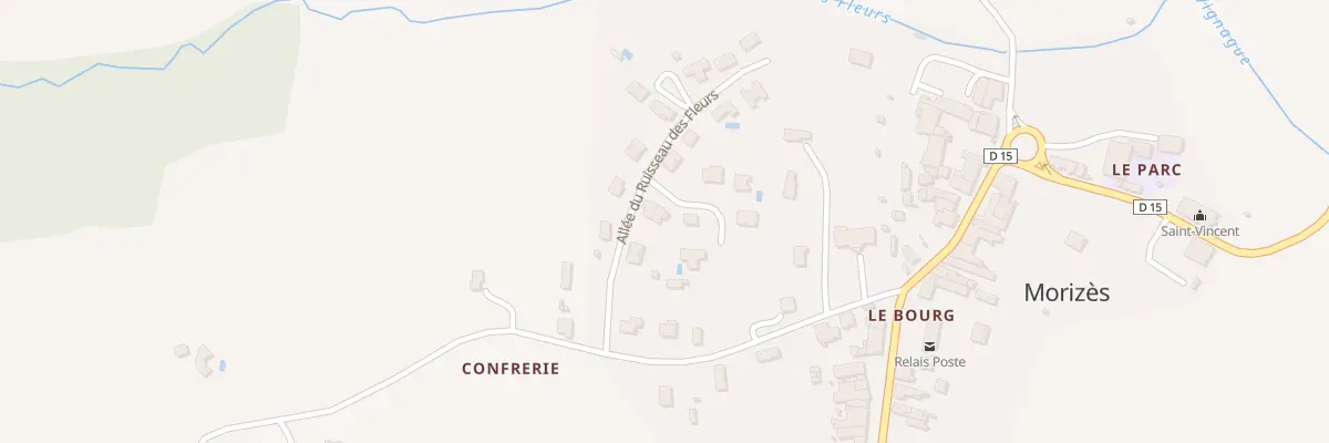 Plan du 4B All du Ruisseau des Fleurs à Morizès