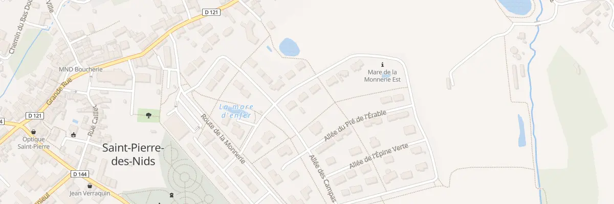 Plan du 8 All du Terrançon à Saint-Pierre-des-Nids