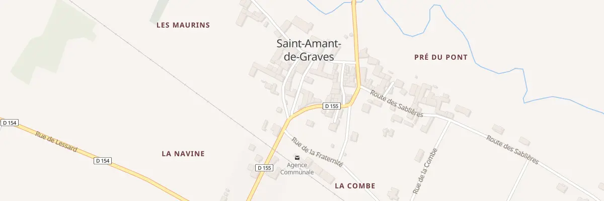 Plan du 5023 Le Bourg de St Amant à Graves-Saint-Amant