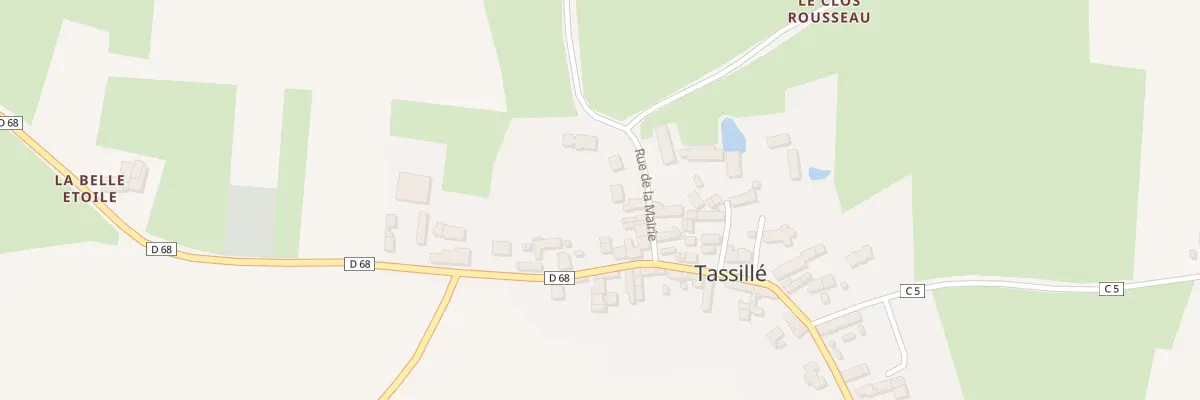 Plan du 7 Rue de la Mairie à Tassillé