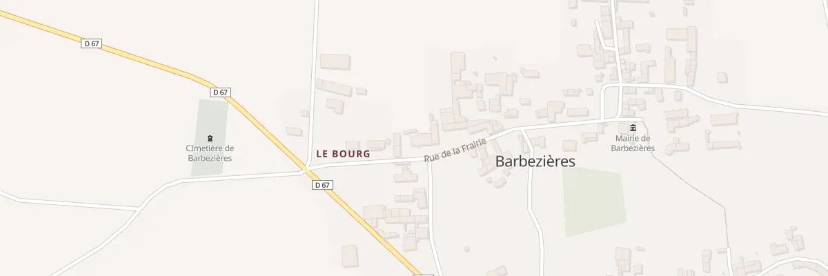 Plan du 16 Rue de la Frairie à Barbezières