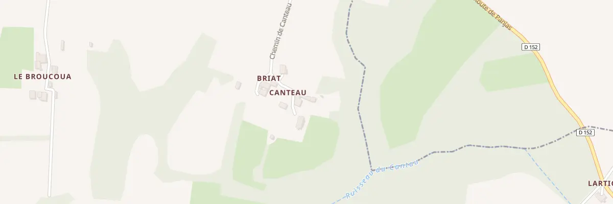 Plan du 5201 Canteau à Panjas