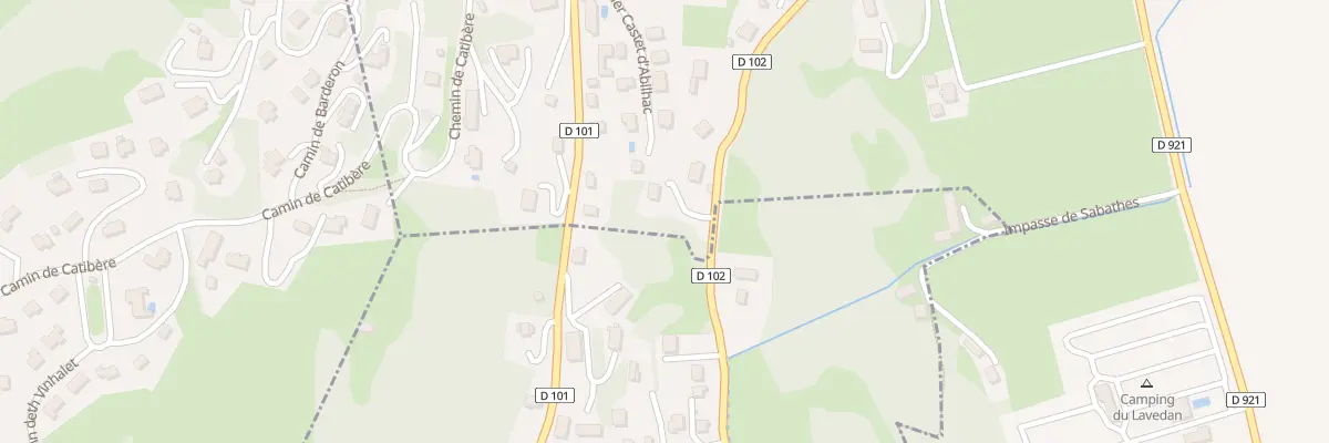 Plan du 30 Rte Vieille Rte de St Savin à Lau-Balagnas