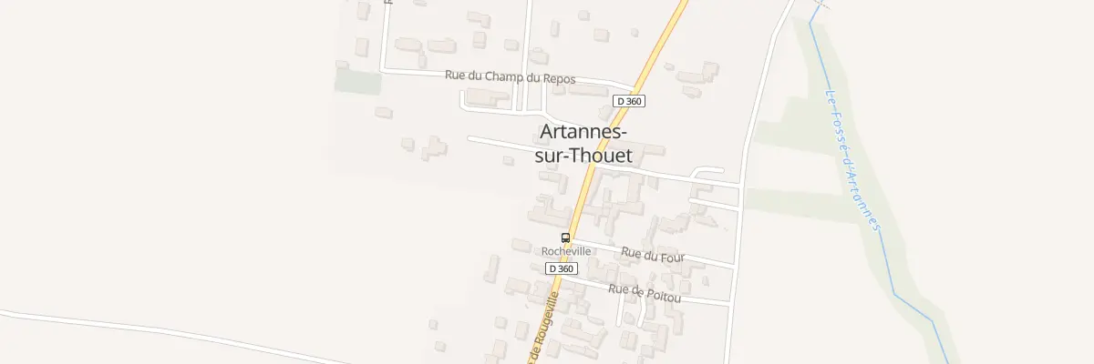 Plan du 290 Rue de Rougeville à Artannes-sur-Thouet