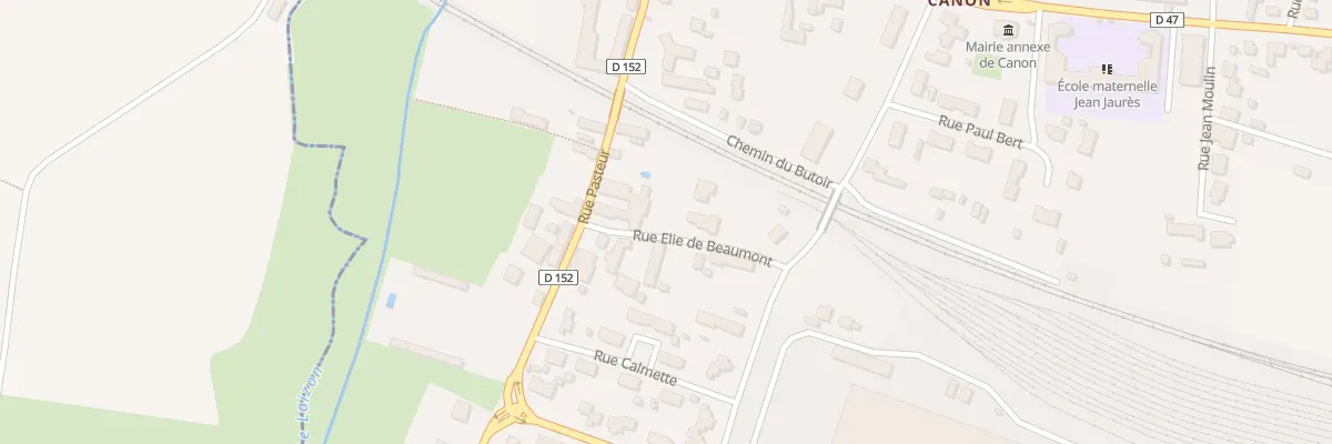 Plan du 23 Rue Pasteur à Mézidon Vallée d’Auge
