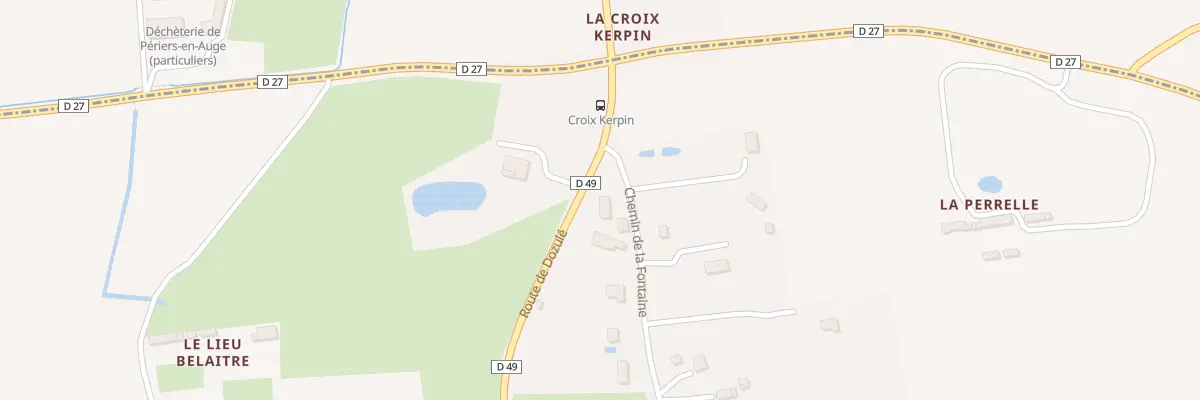 Plan du 5058 Le Pt Lieu des Brocs à Brucourt