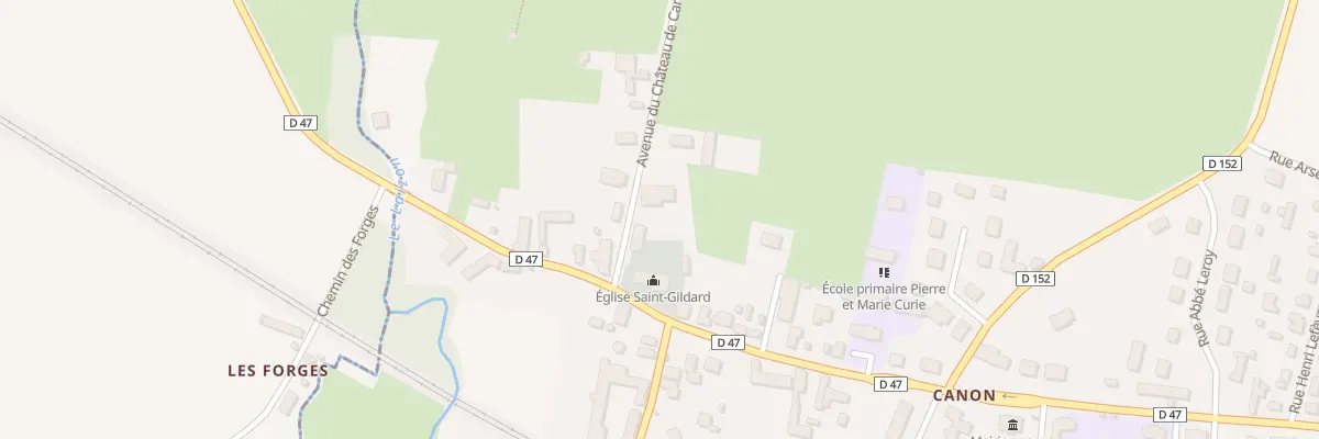 Plan du 2 Av du Château de Canon à Mézidon Vallée d’Auge