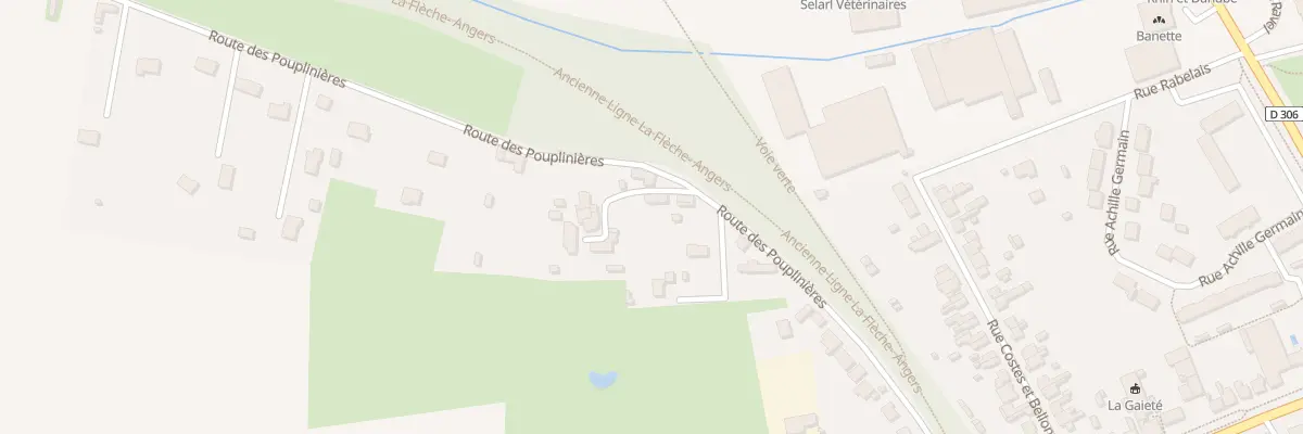 Plan du 1 All des Pouplinières à La Flèche