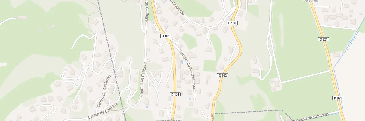 Plan du 2 Qua Castet d’Abilhac à Lau-Balagnas