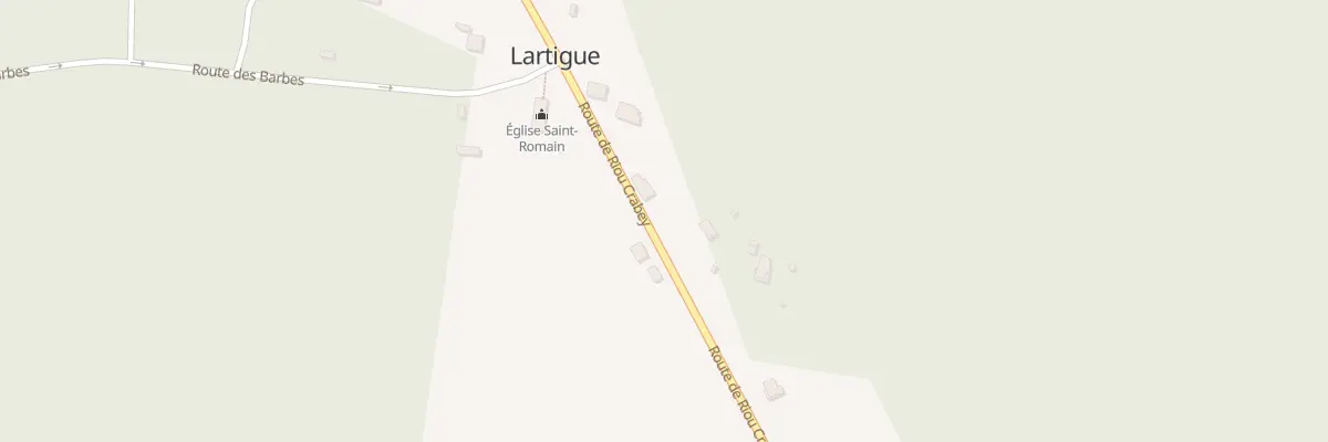 Plan du 7 Le Bourg Est à Lartigue