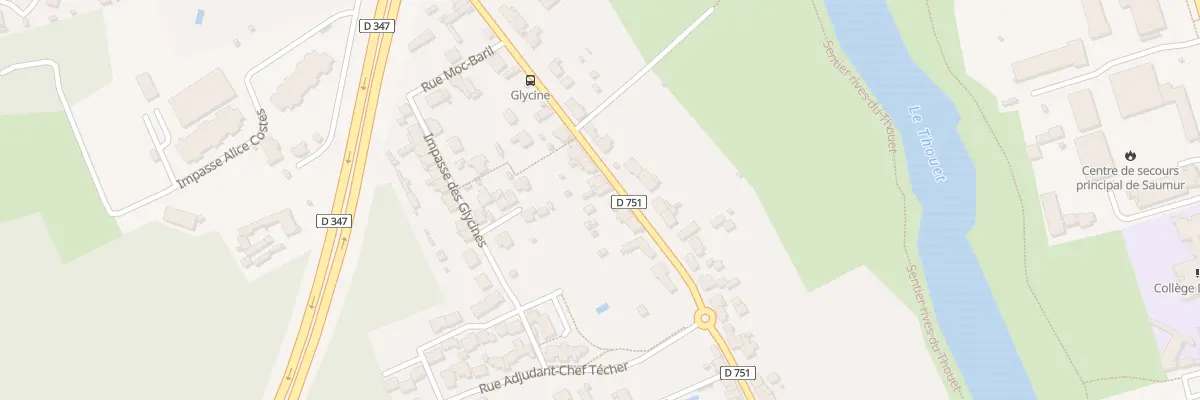 Plan du 24 Rue René Mabileau à Saumur