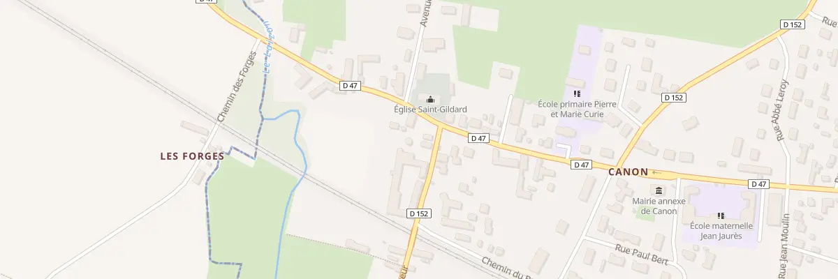 Plan du 2 Rue Pasteur à Mézidon Vallée d’Auge