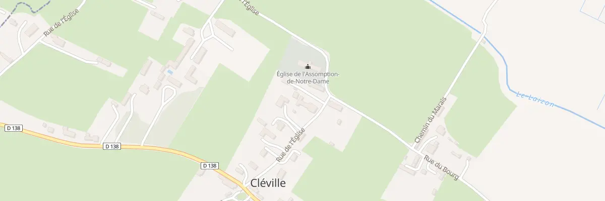 Plan du 107B L’Eglise à Cléville