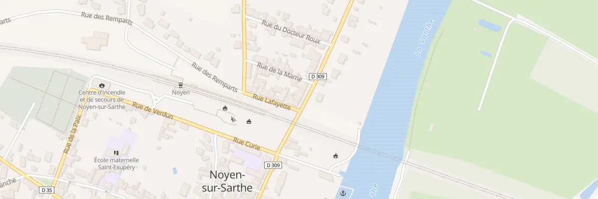 Plan du 4 Rue du Général Leclerc à Noyen-sur-Sarthe