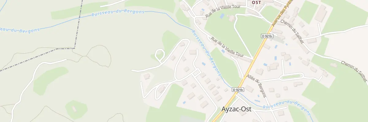 Plan du 14 All de la Chataigneraie à Ayzac-Ost