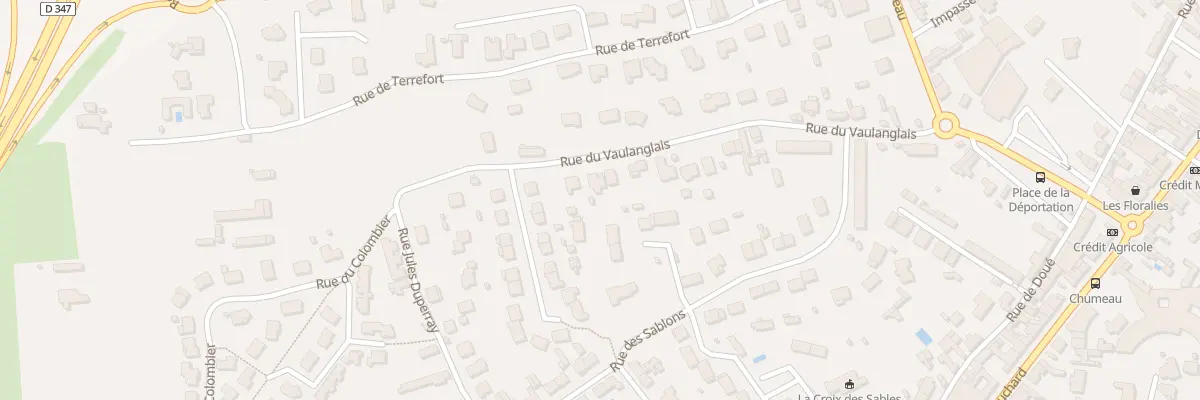 Plan du 33B Rue du Vaulanglais à Saumur