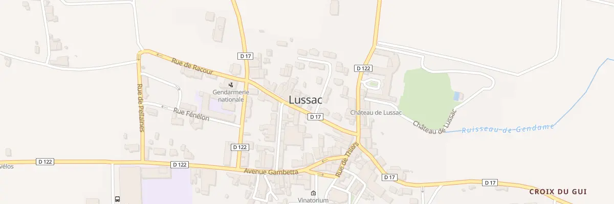 Plan du 1 Rue Victor Hugo à Lussac
