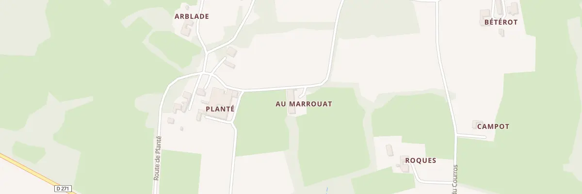 Plan du 5279 Au Marrouat à Panjas