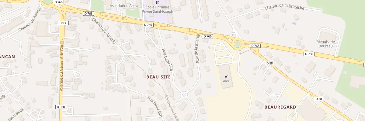 Plan du 8 Rue Beau Site à Baugé-en-Anjou