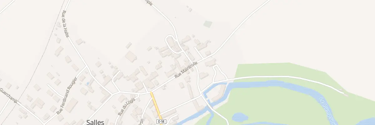 Plan du 1 Rue du Temple à Salles