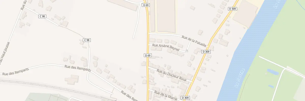 Plan du 2 Rue Arsène Beynel à Noyen-sur-Sarthe