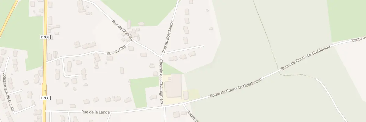 Plan du 2 Lot Les Chataigners à Baugé-en-Anjou