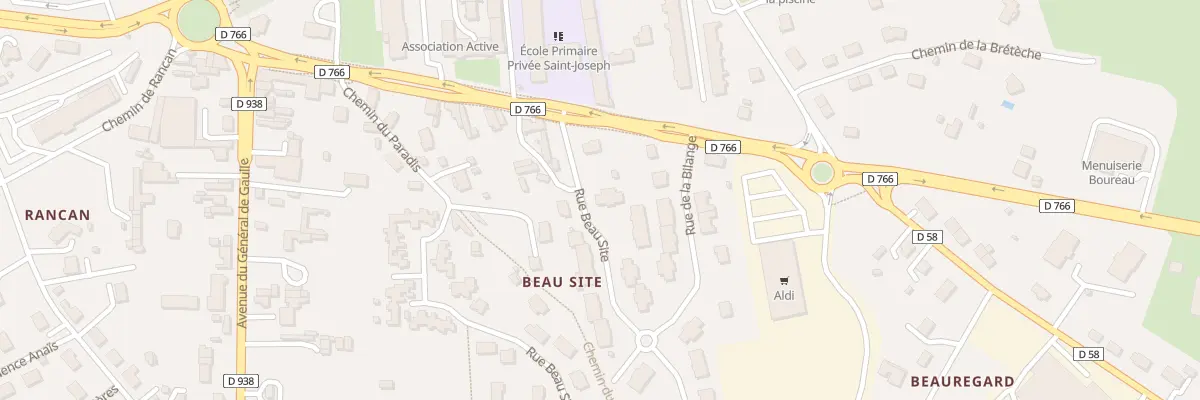 Plan du 2 Rue Beau Site à Baugé-en-Anjou