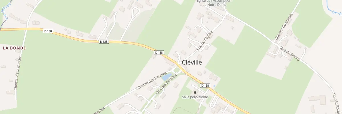 Plan du 5007 L’Eglise à Cléville