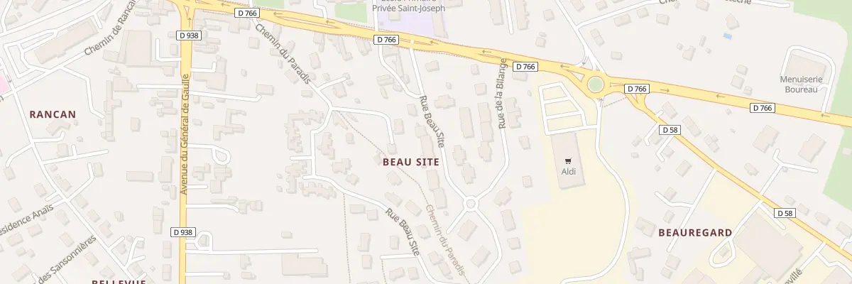 Plan du 3 Rue Beau Site à Baugé-en-Anjou