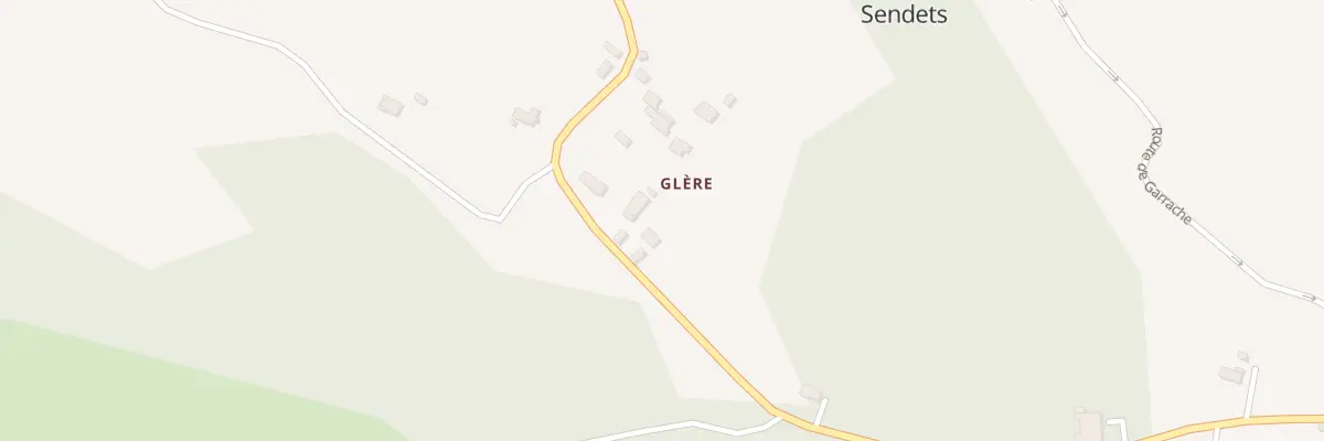 Plan du 4 A Glere à Sendets