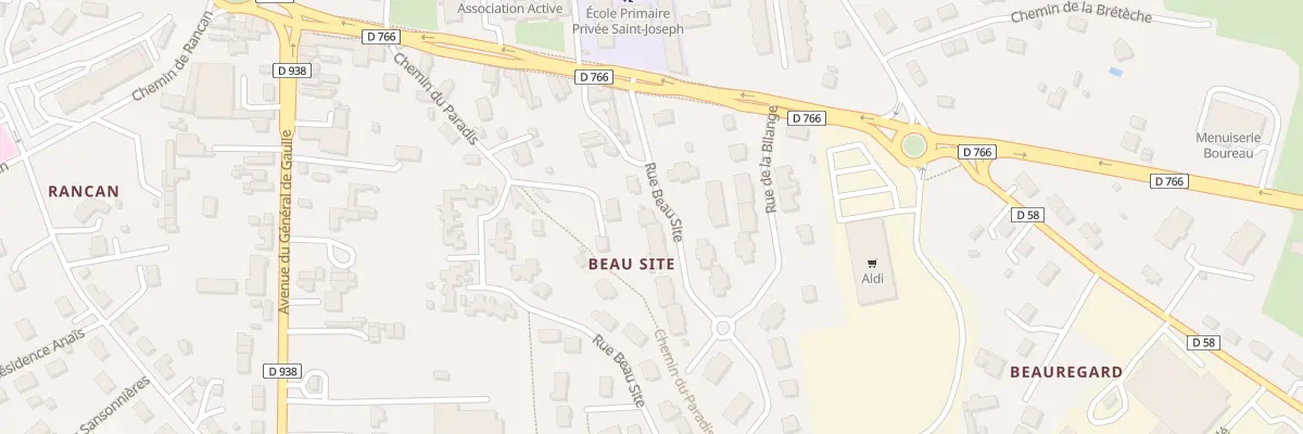 Plan du 1 Rue Beau Site à Baugé-en-Anjou