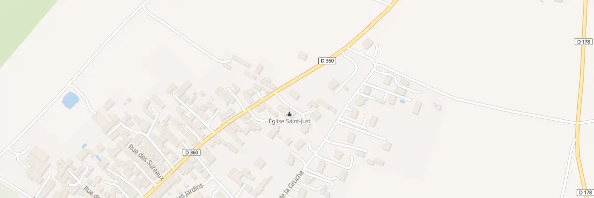 Plan du 1 Lot de l’Eglise à Saint-Just-sur-Dive