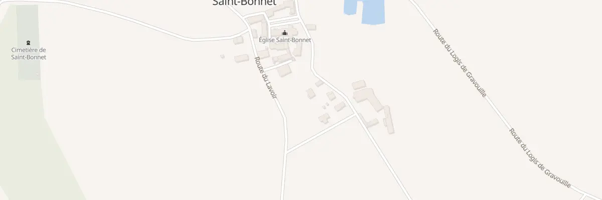 Plan du 9 Rte du Lavoir à Saint-Bonnet