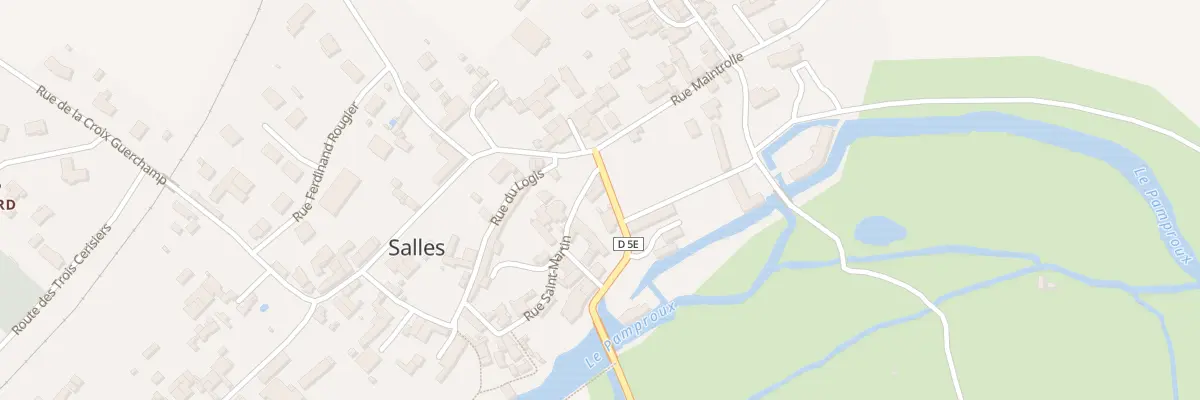 Plan du 6 Rue de la Filature à Salles
