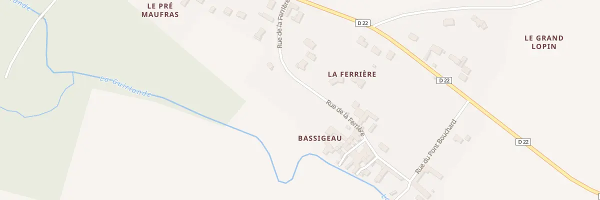 Plan du 14T La Ferriere à Bassac