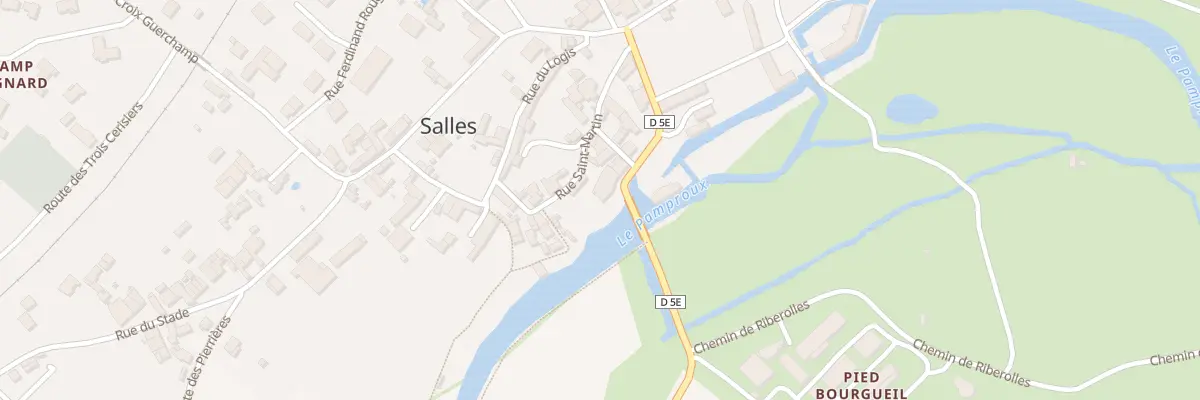 Plan du 22 Rue de la Filature à Salles