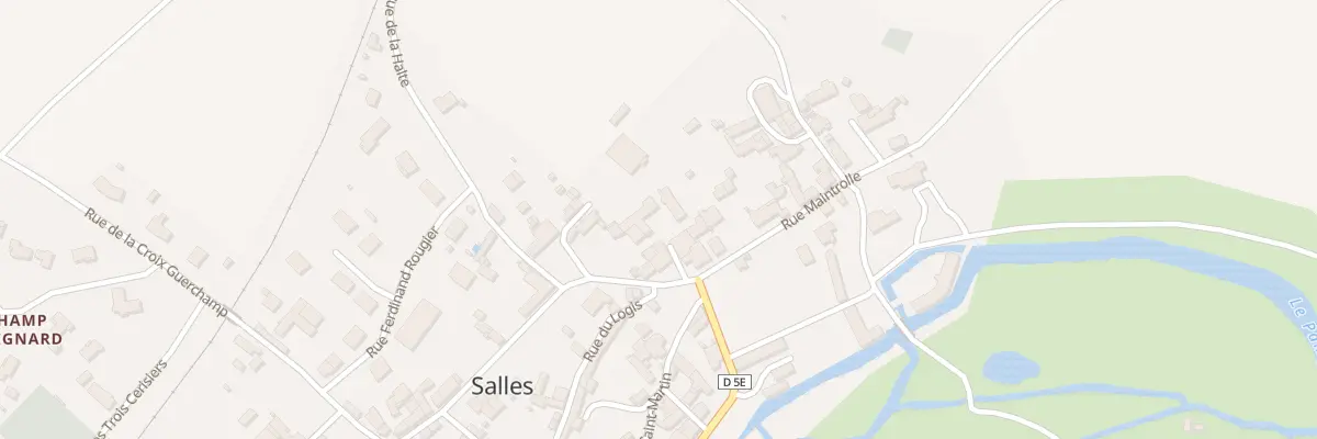 Plan du 8 Imp Fortranche à Salles