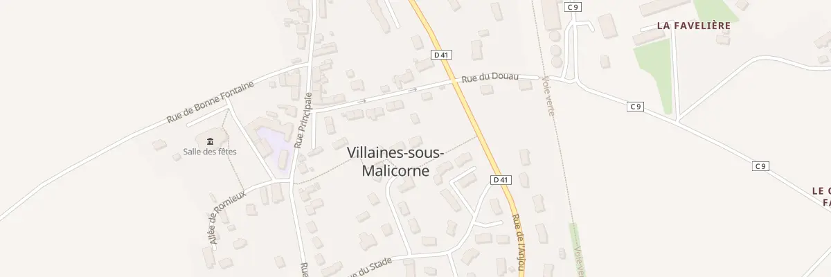 Plan du 8 All du Verger à Villaines-sous-Malicorne
