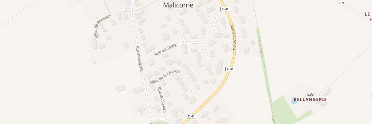 Plan du 11 All de la Mission à Villaines-sous-Malicorne