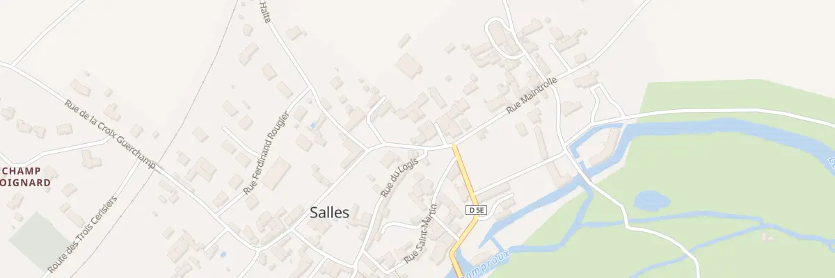 Plan du 4 Rue Montausier à Salles